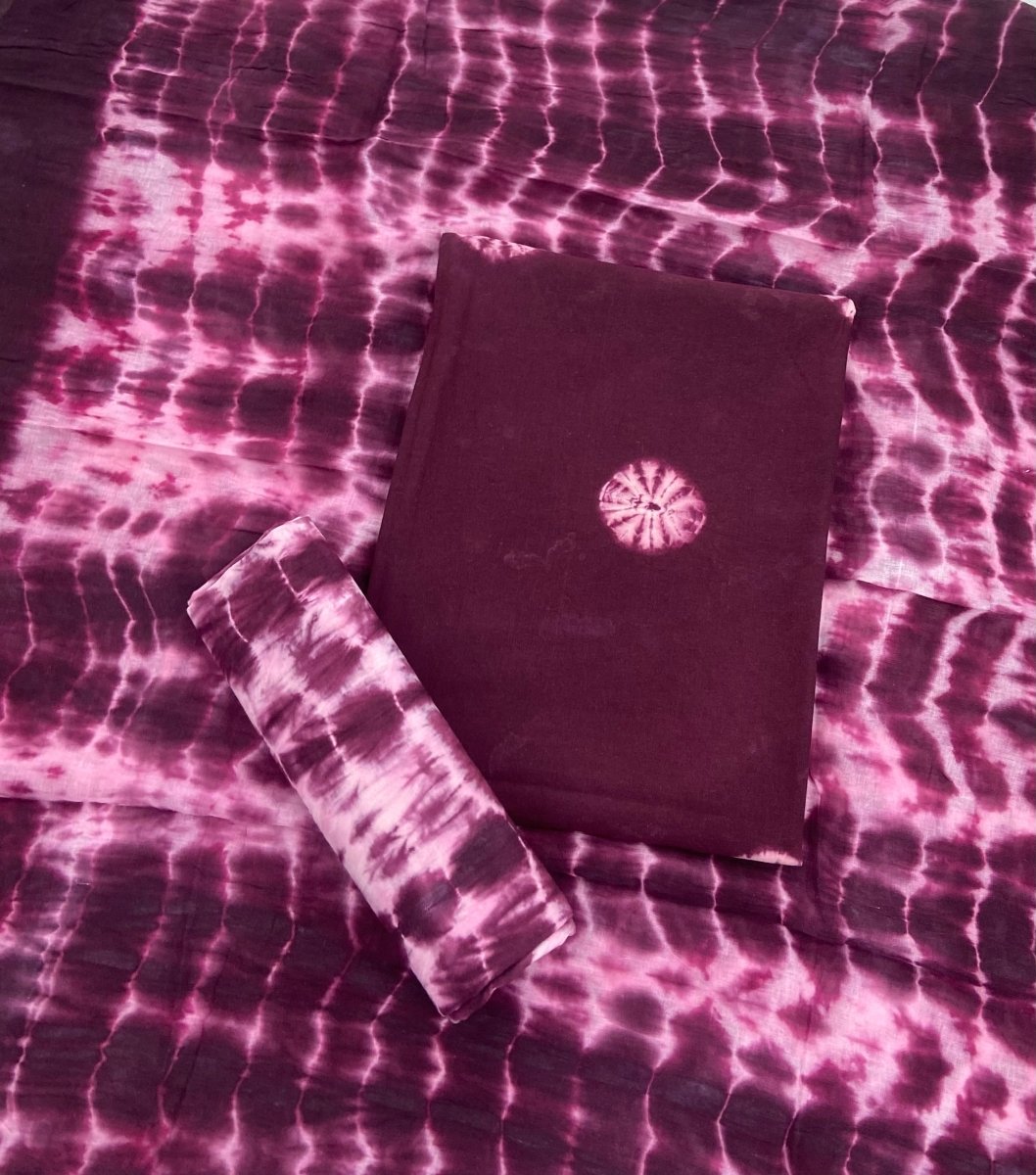 Matching Premium Tie Dye & Block Print Cotton Suits - Yanchi