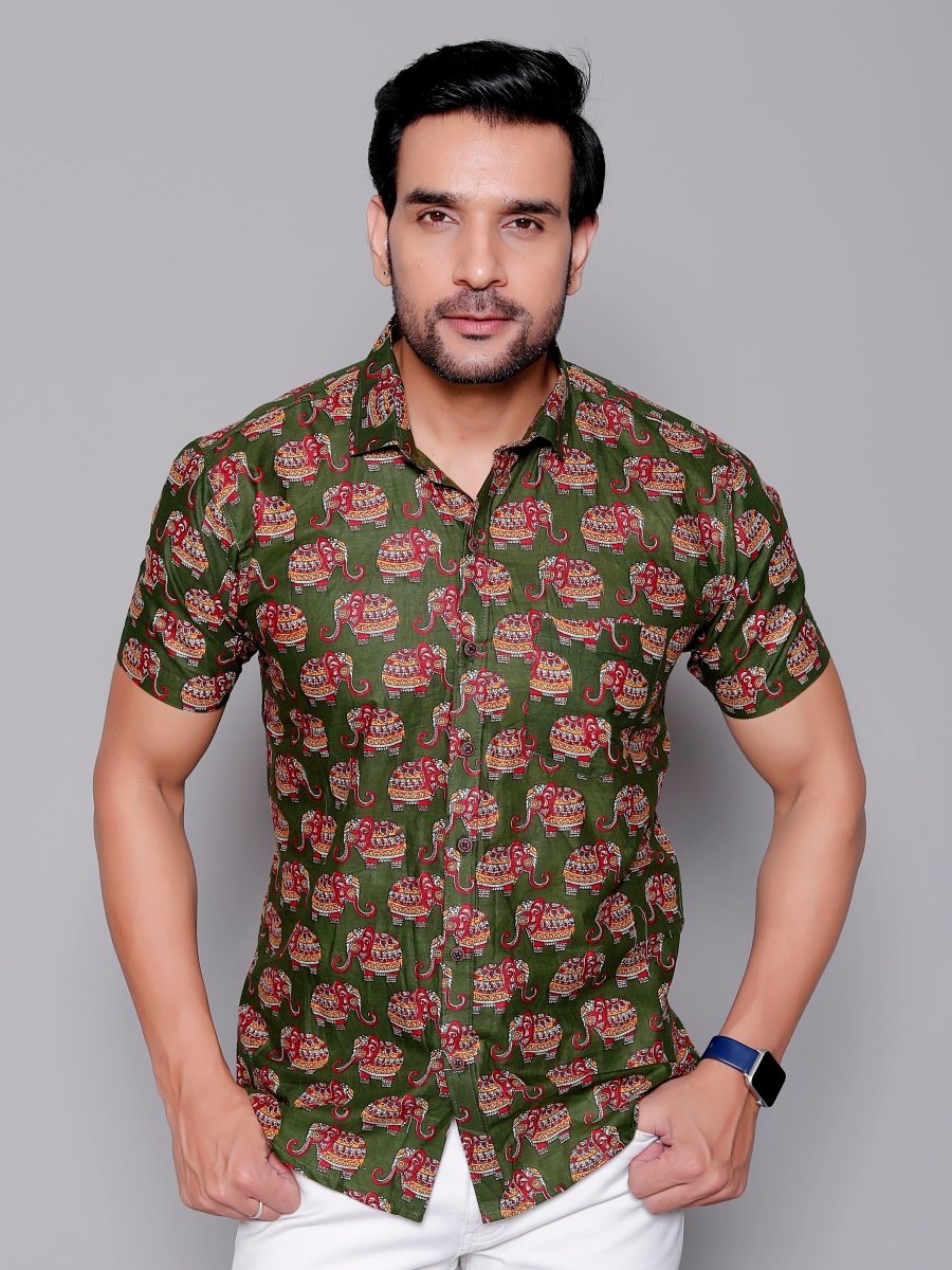 Sanganeri Pure Cotton Men’s Shirt - Yanchi