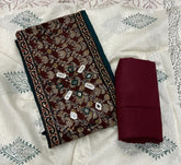 Luxury cotton Suit Set with Mirror work