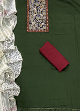 Luxury cotton Suit Set with Mirror work
