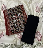 Luxury cotton Suit Set with Mirror work