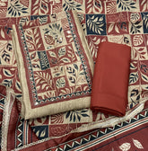 Luxury cotton Suit Set with sequence & zari work