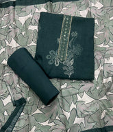 Fancy Musleen Suit Set with nack sequence work