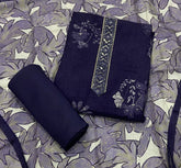 Fancy Musleen Suit Set with nack sequence work