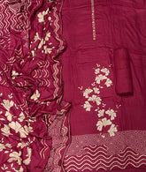 Premium Winter Pashmina Digital Print Suit Set with mirror work