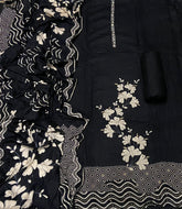 Premium Winter Pashmina Digital Print Suit Set with mirror work