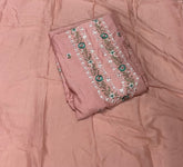 Classy Muslin Allover Suit Set with Elegant Thread Embroidery