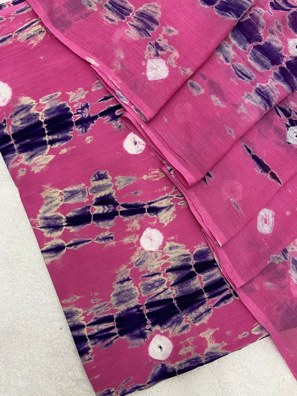 Allover Classic Tie Dye Suit (Light Pink-Purple)