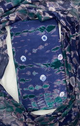 Allover Classic Tie Dye Suit (Navy Blue - Green) - Yanchi