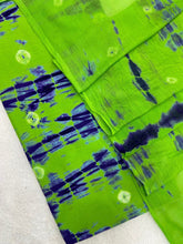 Allover Classic Tie Dye Suit (Neon Green - Blue) - Yanchi