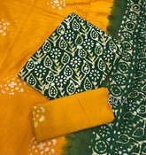 Block Print Elegant Cotton Suit Set - Yanchi