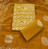 Block Print Elegant Cotton Suit Set - Yanchi