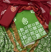 Block Print Elegant Cotton Suit Set - Yanchi