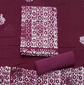 Block Print Elegant Cotton Suit Set - Yanchi