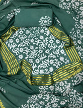Block Print Elegant Cotton Suit Set - Yanchi