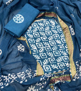 Block Print Elegant Cotton Suit Set - Yanchi