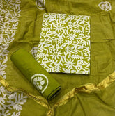 Block Print Elegant Cotton Suit Set - Yanchi