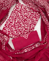 Block Print Elegant Cotton Suit Set - Yanchi