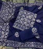 Block Print Elegant Cotton Suit Set - Yanchi