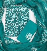 Block Print Elegant Cotton Suit Set - Yanchi