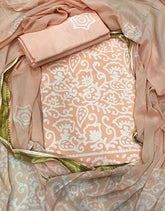 Block Print Elegant Cotton Suit Set - Yanchi