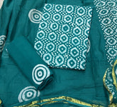Block Print Elegant Cotton Suit Set - Yanchi