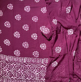 Block Print Elegant Cotton Suit Set - Yanchi