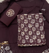 Block Print Elegant Cotton Suit Set - Yanchi