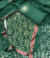 Block Print Elegant Cotton Suit Set - Yanchi