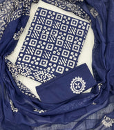 Block Print Elegant Cotton Suit Set - Yanchi