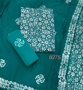Block Print Elegant Cotton Suit Set - Yanchi
