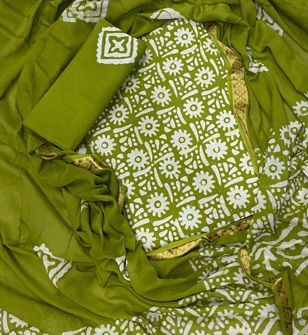 Block Print Elegant Cotton Suit Set