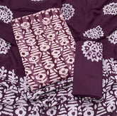 Block Print Elegant Cotton Suit Set (w/ Mirror Work) - Yanchi