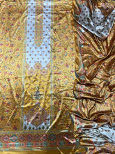 Classy Digital Print Winter Velvet Suit Set - Yanchi