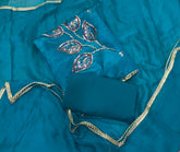 Classy Glass Organza Suit Set with Cutdana & sequence Work - Yanchi