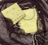 Classy Glass Organza Suit Set with Cutdana & Zari Thread Work - Yanchi