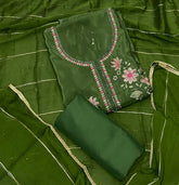 Classy Glass Organza Suit Set with Handwork & Cutdana work - Yanchi