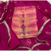 Classy Glass Organza Suit Set with Handwork & Cutdana work - Yanchi
