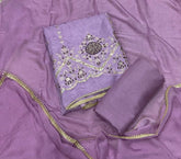 Classy Glass Organza Suit Set with Sequence & Zari Thread Work - Yanchi