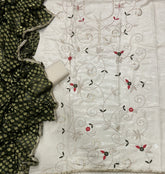 Classy Glass Organza Suit Set with Sequence & Zari Thread Work - Yanchi