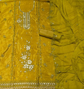 Classy Glass Organza Suit Set with Sequins & Thread Work - Yanchi