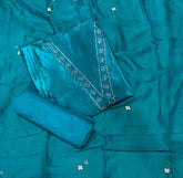 Classy Glass Organza Suit Set with Zari & Swarovski Work - Yanchi