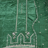 Classy Glass Organza Suit Set with Zari Thread Work - Yanchi