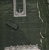 Classy Glass Organza Suit Set with Zari Thread Work - Yanchi