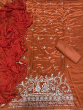 Classy Glass Organza Suit Set with Zari Thread Work - Yanchi