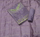 Classy Glass Organza Suit Set with Zari & Thread Work - Yanchi