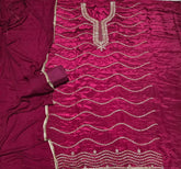 Classy Glass Organza Suit Set with Zari Thread Work - Yanchi