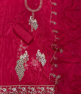 Classy Glass Organza Suit Set with Zari Work - Yanchi