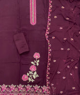 Classy Organza Silk Suit Set - Yanchi