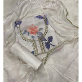 Classy Organza suit set with Mirror Work - Yanchi
